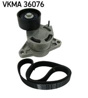 SKF VKMA36076 - Juego de correas trapeciales poli V