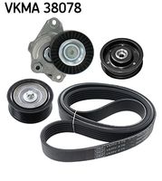 SKF VKMA38078 - Juego de correas trapeciales poli V