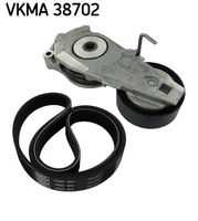 SKF VKMA38702 - Juego de correas trapeciales poli V