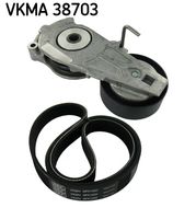 SKF VKMA38703 - Juego de correas trapeciales poli V