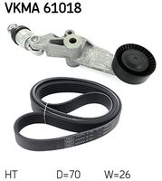 SKF VKMA61018 - Juego de correas trapeciales poli V