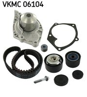 SKF VKMC06104 - Bomba de agua + kit correa distribución