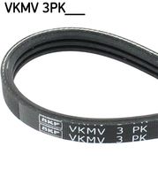 SKF VKMV3PK850 - Unidades accionadas: Compresor de climatización<br>Longitud [mm]: 850<br>Número de nervaduras: 3<br>Material: EPDM (Ethylen-Propylen-Dien-Caucho)<br>