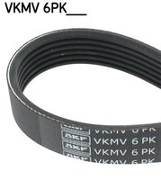 SKF VKMV6PK1076 - Unidades accionadas: Alternador<br>Equipamiento de vehículo: para vehículos con climatizador<br>N.º de chasis (VIN) desde: 6L-2-012 770<br>Longitud [mm]: 1080<br>Número de nervaduras: 6<br>Material: EPDM (Ethylen-Propylen-Dien-Caucho)<br>