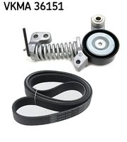 SKF VKMA32080 - Juego de correas trapeciales poli V