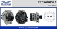 RECOFICIAL REC20101392 - Alternador