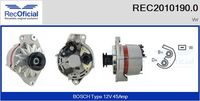 RECOFICIAL 20101900 - Alternador