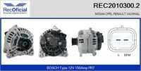 RECOFICIAL REC20103002 - Alternador