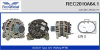 RECOFICIAL REC2010A641 - Alternador