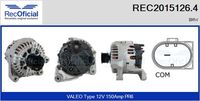 RECOFICIAL REC2015126.4 - Alternador