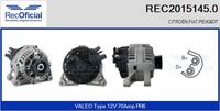 RECOFICIAL 20151450 - Alternador