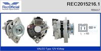 RECOFICIAL REC20152161 - Alternador