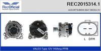 RECOFICIAL REC2015314.1 - Alternador