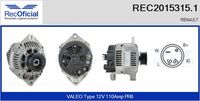 RECOFICIAL 20153151 - Alternador