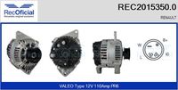 RECOFICIAL 20153500 - Alternador