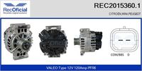 RECOFICIAL 20153601 - Alternador