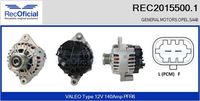 RECOFICIAL REC2015500.1 - Alternador