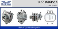 RECOFICIAL REC2020156.0 - Alternador