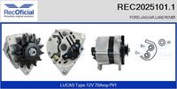 RECOFICIAL REC2025101.1 - Alternador