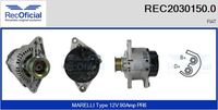 RECOFICIAL 20301500 - Alternador