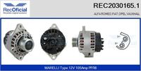 RECOFICIAL REC2030165.1 - Alternador