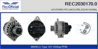 RECOFICIAL 20301700 - Alternador