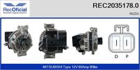 RECOFICIAL 20351780 - Alternador