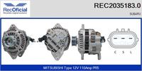 RECOFICIAL REC2035183.0 - Alternador