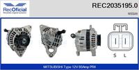 RECOFICIAL REC2035195.0 - Alternador