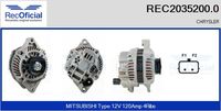 RECOFICIAL 20352000 - Alternador