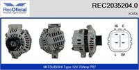 RECOFICIAL 20352040 - Alternador