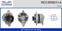 RECOFICIAL REC2035211.0 - Alternador