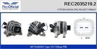 RECOFICIAL REC20352192 - Alternador