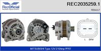 RECOFICIAL 20352591 - Alternador