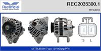 RECOFICIAL 20353001 - Alternador