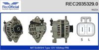 RECOFICIAL 20353290 - Alternador