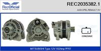 RECOFICIAL 20353821 - Alternador