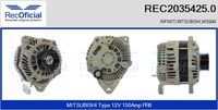 RECOFICIAL 20354250 - Alternador