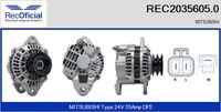 RECOFICIAL 20356050 - Alternador