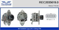 RECOFICIAL 20356190 - Alternador