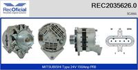 RECOFICIAL 20356260 - Alternador