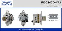 RECOFICIAL 20356471 - Alternador