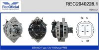 RECOFICIAL REC2040228.1 - Alternador