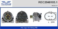 RECOFICIAL REC20481031 - Alternador