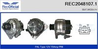 RECOFICIAL REC20481071 - Alternador