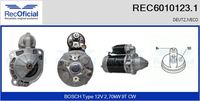 RECOFICIAL REC60101231 - Motor de arranque