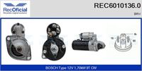 RECOFICIAL 60101360 - Motor de arranque