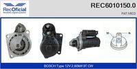 RECOFICIAL 60101500 - Motor de arranque