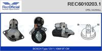 RECOFICIAL REC6010203.1 - Motor de arranque