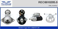 RECOFICIAL 60102050 - Motor de arranque